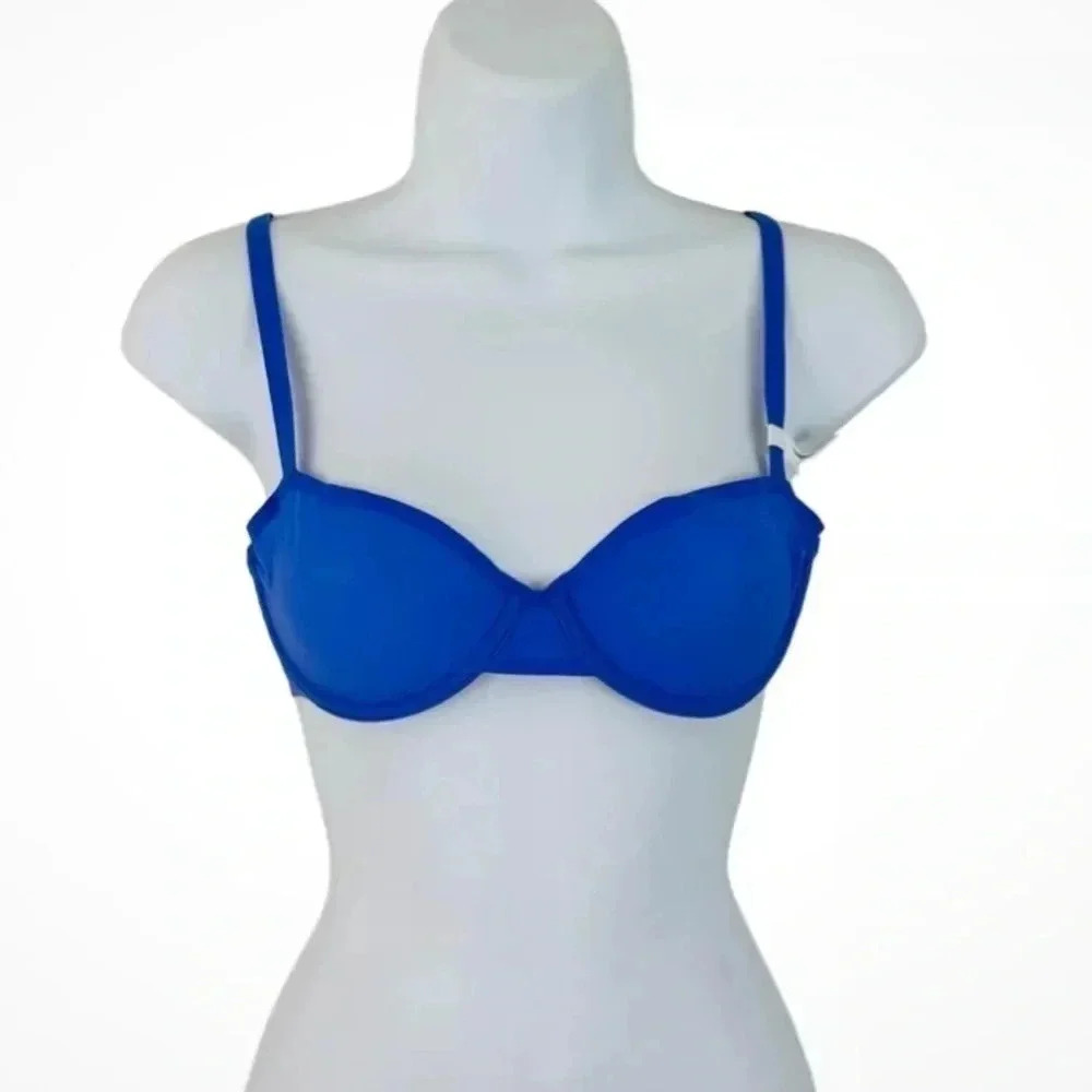 SMOOTHEZ By Aerie Full Coverage Lightly Lined Bra - Blue